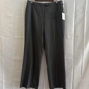 Calvin Klein Classic Fit Suit Dress Pants Charcoal Gray Womens 12 35x32 New Tags
